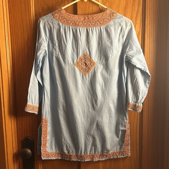 Gretchen Scott Embroidered Tunic Top Size Small - Picture 5 of 7